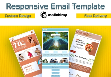 I will Design Custom Professional E-mail Template for your Brand with a nice Banner