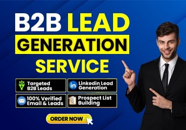 I will provide 200 B2B lead generation,  targeted lead lists and email list building services