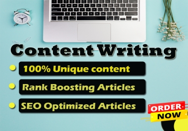 I will write unique and SEO-friendly content with in 1500+ words for your website or blog.
