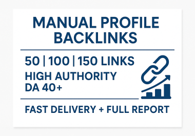 High Quality Profile Backlinks for SEO 100 Manual & Dofollow Links