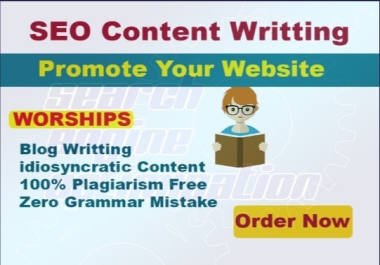 SEO friendly content writing for any types 100 copyright free