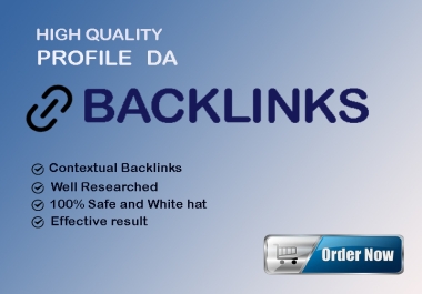 I will create high-quality SEO-friendly 180+ profile Backlinks to enhance your ranking