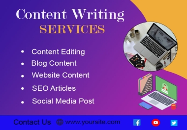 I will write high quality and unique content, words, blog and any media post