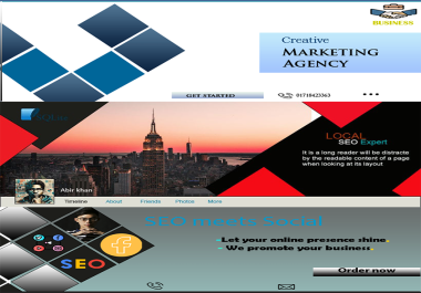 I'll design unique cover for social media.