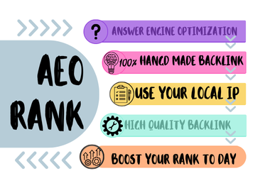 AEO Ranking 3000 Google map Backlink 30 social Bookmark 5 Inbound Backlink