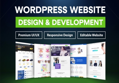 I will design,  develop,  or redesign a responsive wordpress website or blog