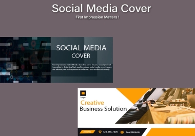 Eye-catchy Facebook, Twitter, Linkedin Covers at low cost