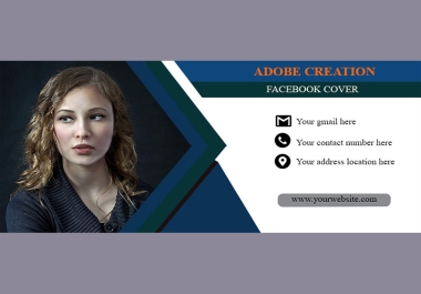 I will design clean,  creative and eye-catching facebook cover and other social media banners.