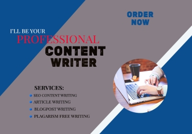 I will write SEO friendly web content and blog posts to improve your rankings