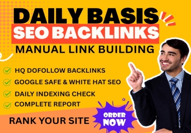 I will rank your website by daily basis HQ backlinks