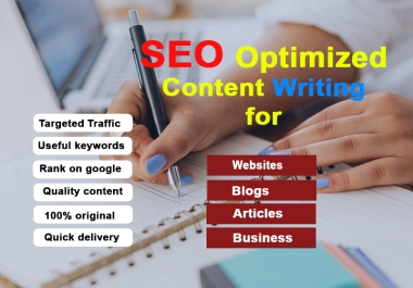 3 x 500 words unique optimized content writing within 48 hours