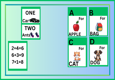 I'll create kid-friendly printable flashcards.