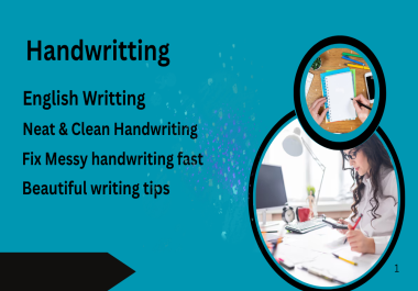 I will write any language with my beautiful hand writing