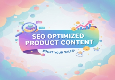 Get More Sales With SEO Optimized Products Description