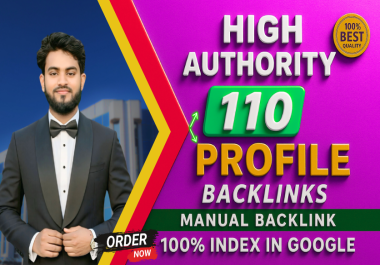 Get 110 Powerful High Authority MOZ DA 90+ Dofollow Profile Backlinks for SEO Growth