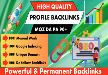 200 High quality manual Indexing Profile Backlinks Powerful SEO