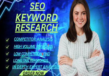I will do seo keyword research and KGR keyword research