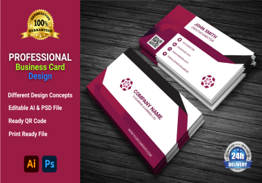 I will design a clean,  creative,  and professional business card