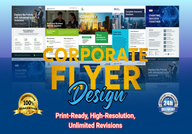 I will design professional flyers for business,  corporate,  restaurant,  and events