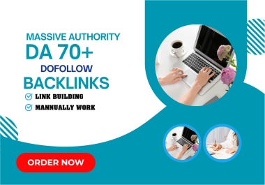 High Authority DA 70+ Dofollow SEO Backlinks
