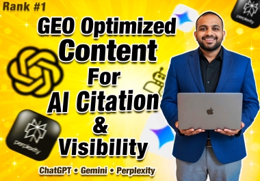 I will Write GEO Optimized Content For AI Citation and Visibility