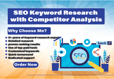 I will do SEO keyword research for high Google rankings