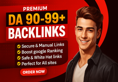 I will create 25 premium DA 90+ backlinks for SEO growth