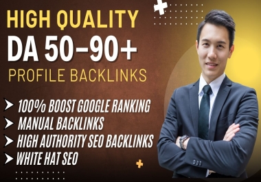 I will Provide 100 high quality da 50 to 90 Plus Prof...