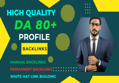 I will provide 40 Backlinks DA 80+ for your website