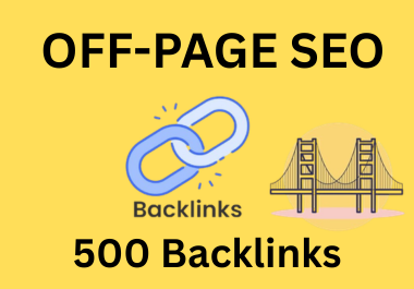 I will do 500 powerful off page SEO backlinks to boost Google ranking