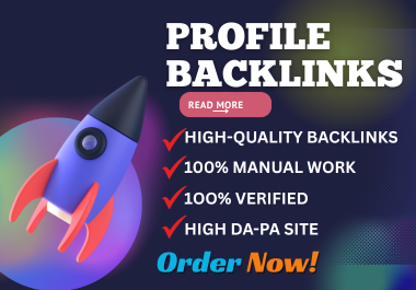 I will efficiently create 150 Profile Creation backlinks on effective sites