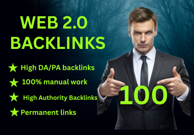 I will efficiently create WEB 2.0 Backlinks to 100 top site