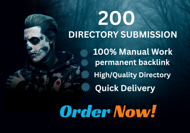 I will efficiently create 200 Directory Submission on effective sites