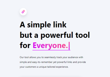 Link Shortener,  QR codes,  Bio Pages