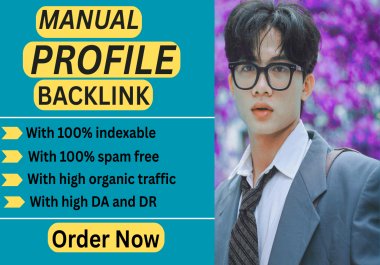 i build high quality profile backlink from high authority sites