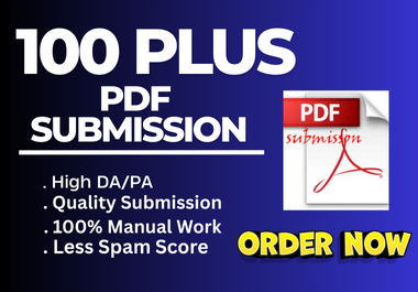 100 plus PDF Submission Backlinks on High DA Sites to Rank Faster