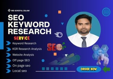 I Will Provide SEO Keyword Research & Competitor Analysis for Top Google Rankings