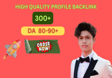 I will provide 300+ high quality profile backlinks for website ranking
