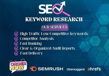 I Will Provide The Best SEO,  Low Competitive Keyword Research and Advanced Competitor Analysis