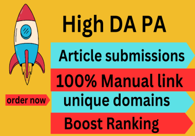 I will create 20 high DA DR backlinks