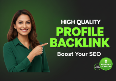 I will create 100 dofollow high quality SEO profile backlinks for ranking