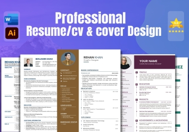 write a professional resume and cover letter