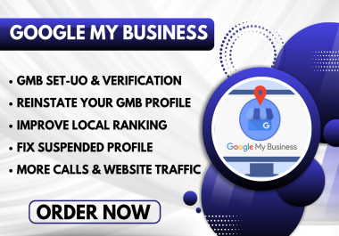 I will setup google my business reinstate gmb appeal suspended profile and map ranking