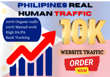 10,000 Real Human Website Traffic from the Philippines 100 Organic & Safe