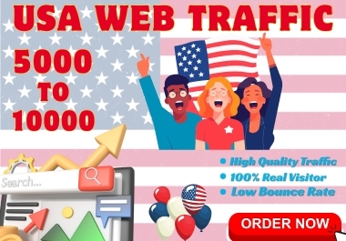 USA Organic Website Traffic And Real Human Visitors for SEO & Search Rankings