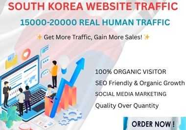 High-Quality Organic Website Traffic from Real Humans - Improve Global SEO Performance