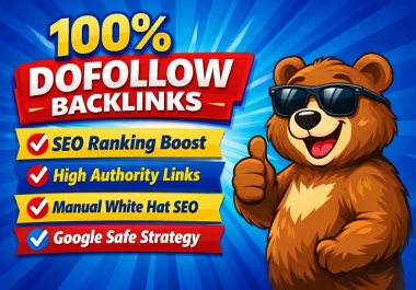 I will build 60 high-authority 100 dofollow backlinks for SEO ranking