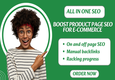 All-in-One SEO Manual Package DA Boost & Product Page SEO for E-commerce