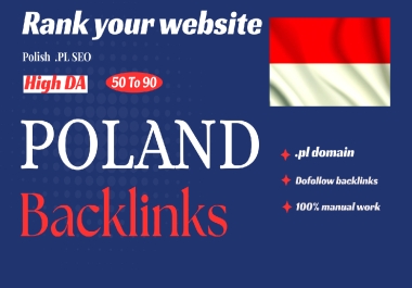 I will create poland high authority link building with high da pl SEO backlinks