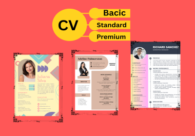 I will create professional cv design,  resume design,  expert cv maker